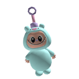 Baby Blue Horse Elf Monster Keychain