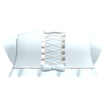 ♡ : baby blue laced ruffled maid top