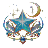 Baby Blue Starburst Crown