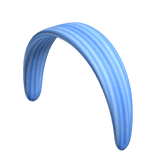 Baby Blue Y2K Cute Coquette Stripe Headband 