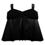 ┊♰ ꒱ baby doll tied dress 3.0 ꒰black꒱