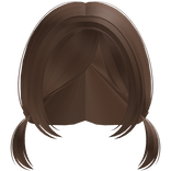 ♡ baby mini pigtails w side dark orange