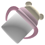 ꒰・baby pink bear bottle ♡