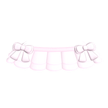 baby pink bow ruffle mini skirt