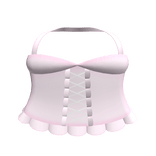 baby pink coquette ruffle skirt