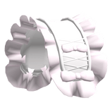 ♡ : baby pink ruffled maid headband