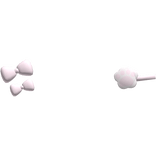 ♡ Baby Pink Simple Kawaii Bow & Paw Clips