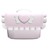 baby pink sweetheart bow backpack