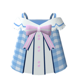 ୨ৎ babydoll blue sailor dress