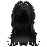 ♡ babydoll long girly hair (black)