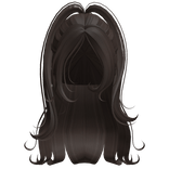 ♡ babydoll long girly hair (dark brown)