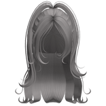 ♡ babydoll long girly hair (dusty grey)