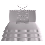 babydoll princess tube dress cross neck pink