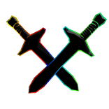 [Back] Clash Outline Swords