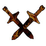 [Back] Fire Swords with Outline [Type B]