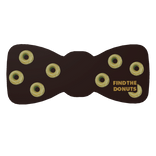 Back Ribbon Hair Accessory – Caramel Donut Dot