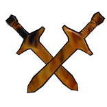 [Back] Toon Fire Swords with Outline