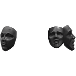Back Waist Jester Mask Belt