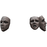 Back Waist Jester Mask Belt