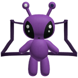 Backpack Plush 1.0 Cute Silly Purple Alien