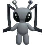 Backpack Plush 3.0 Cute Silly Gray Alien