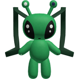 Backpack Plush 3.0 Cute Silly Green Alien