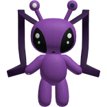 Backpack Plush 3.0 Cute Silly Purple Alien