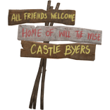🚲 Will's Stranger Things Castle Sign