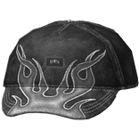 BACKWARDS GREY FLAME PATTERNED CAP