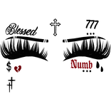 ♡ baddie lashes w gangster tattoos