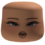 Baddie Makeup Cheeks Face W/ Cute Brown Eyes