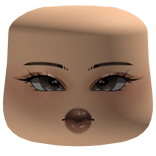 Baddie Makeup Cheeks Face W/ Cute Brown Eyes