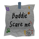 Baddie scare me Doodled Note 💅