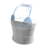 Baddie Summer Tube Top w Blue Bikini Top