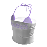 Baddie Summer Tube Top w Purple Bikini Top