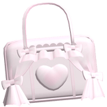 pink kawaii ruffled theatre shoulder bag