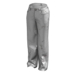 Baggy Jeans - Leather White