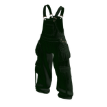 Baggy Oversized Denim Overalls in Dark Green