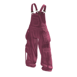 Baggy Oversized Denim Overalls in Pink