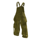 Baggy Oversized Denim Overalls in Yellow