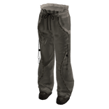 Baggy Pants with Lace Trim (Grey)
