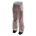 Baggy Pants with Lace Trim (Pink)