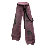 Baggy Ripped Vintage Jeans - Pink