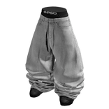 BAGGY Sagged White Jeans w/ Shoes