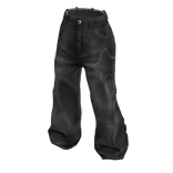 Baggy Star Jeans Gray