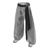 Baggy Sweatpants w/ Plaid