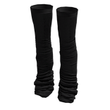 Black Baggy Thigh Highs