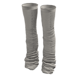 White Baggy Thigh Highs