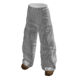 Baggy White Cargo Pants