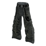 Baggy y2k Anime Pants with Belt
